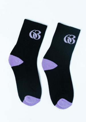 63 OFFICIAL Logo 撞色襪（紫）